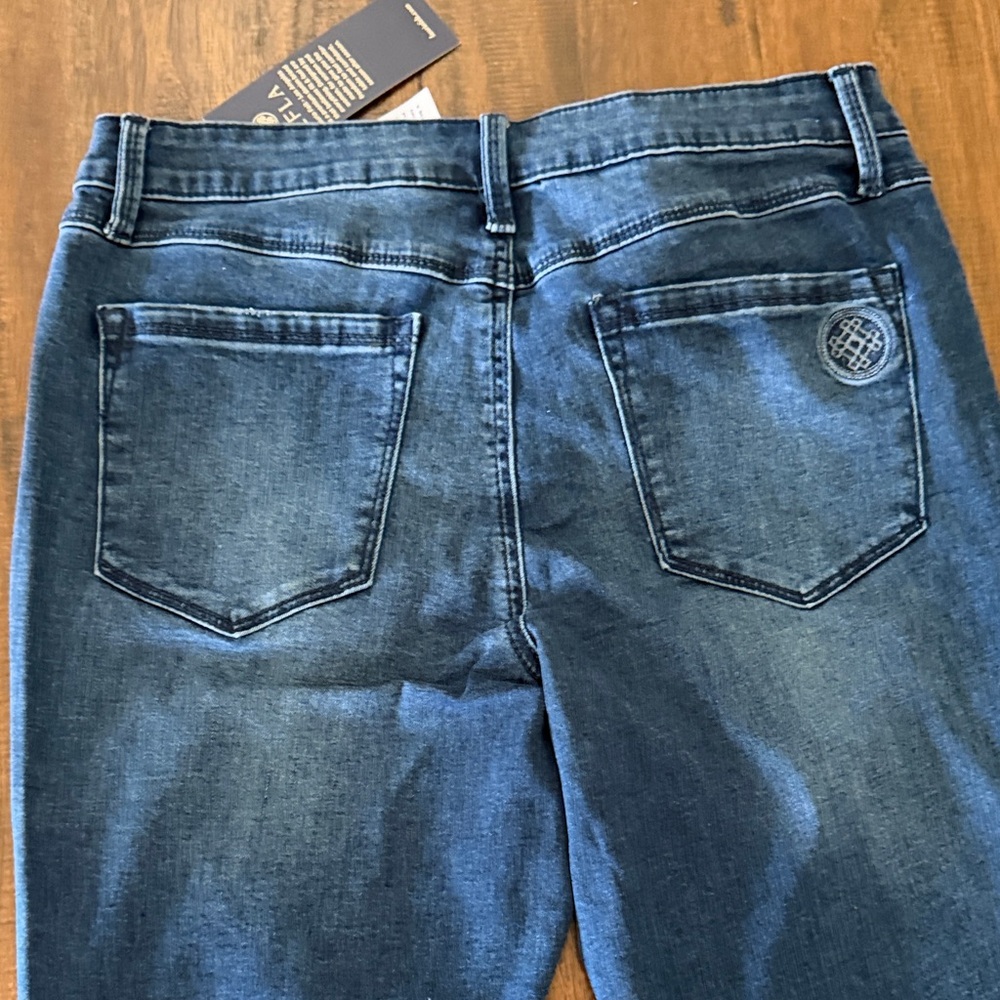 Laurie Felt Dark Blue Flare Jeans - Picture 4 of 7